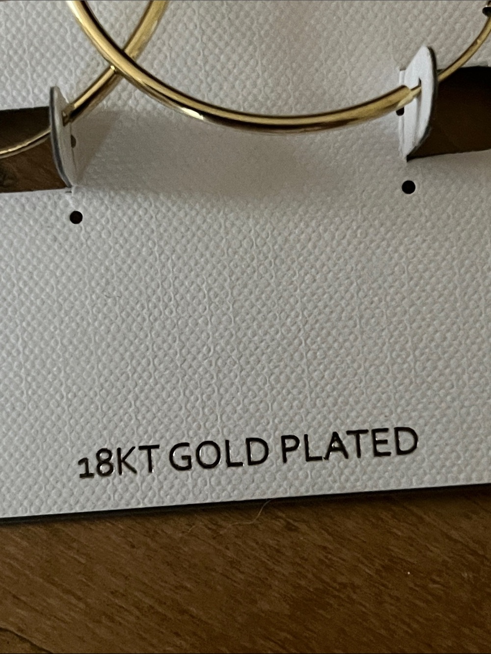 NWT Argento Vivo Gold Hoop Earrings - Picture 4 of 4